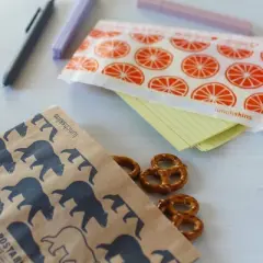 Lunchskins Compostable Food Storage Snack Bags - Bear - 50ct