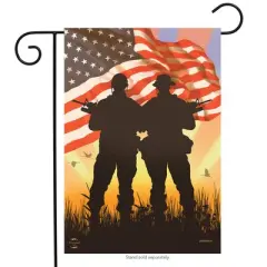 Briarwood Lane Everyday Garden Flag 12x18 For Outdoor American Heroes Patriotic Garden Flag Flags For Outside