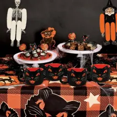 Beistle Beistle Vintage Halloween Ceramic Black Cat Mug, 12 oz Black