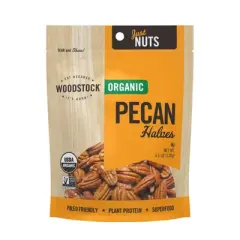 Woodstock - Organic - Pecan Halves - Case of 8 - 4.5 oz
