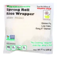Star Anise Foods Spring Roll Rice Wrapper - Case of 12/8 oz