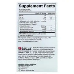 Natural Factors RxOmega-3 Ultra Strength, 150 Softgels (1,075 mg per Softgel)