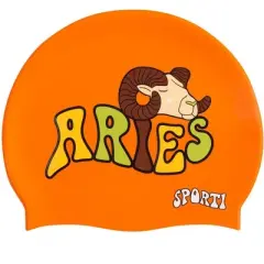 Sporti Groovy Zodiac Aries Silicone Swim Cap