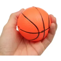 Insten 3 Pack Inflatable Mini Hoop Toy Basketballs with Pump for Kids, Pool Parties, 3" Diameter