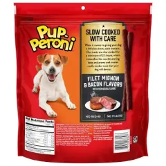 Pup-Peroni Treats Peroni Filet Mignon, Beef & Bacon Flavor Chewy Dog Treats - 22.5oz