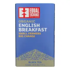 Equal Exchange Organic English Breakfast Black Tea - Case of 6 boxes/20 bags