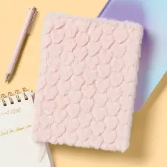 6"x8" Casebound Sculpted Fur Journal - up&up&trade;