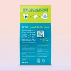 ECOS Plastic-Free Laundry Detergent Packs - Free & Clear - 17.98oz/40pk