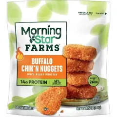 MorningStar Farms Veggitizers Frozen Plant Based Chik'n Nuggets Buffalo - 10.5oz