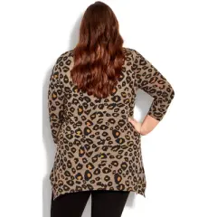 Women's Plus Size Cosmic Print Tunic - animal | EVANS