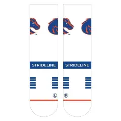 NCAA Boise State Broncos Premium Knit Crew Socks - White