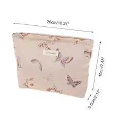 Unique Bargains Portable Butterfly Makeup Bag 1 Pc