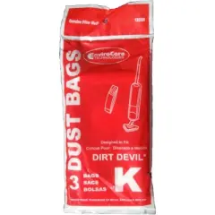 EnviroCare Replacement Vacuum Cleaner Dust Bags made to fit Royal Dirt Devil Stick Vac Type K. 9 bags