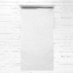 Bacati - Jacks Gray Muslin 3 pc Toddler Bed Sheet Set 100 percent cotton