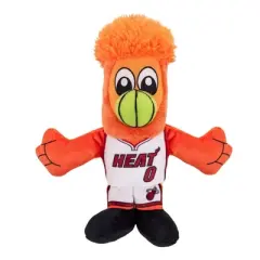 Bleacher Creatures Miami Heat Burnie 8" Mascot Kuricha Plush (Association Jersey White Uniform)