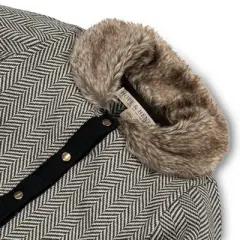 Hope & Henry Girls' Long Sleeve Cardigan and Skirt Sweater Set with Trim, Kids