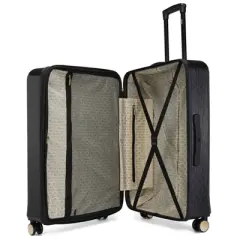 Badgley Mischka Diamond Expandable Hardside Checked 3pc Luggage Set