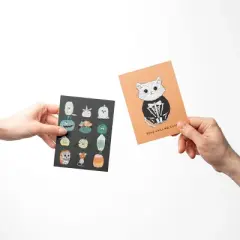 Hello Cutie, Pumpkin Dress Up, Bone Chilling Fall/Autumn Greeting Card Pack Sets (3 ct, Assorted) by Ramus & Co