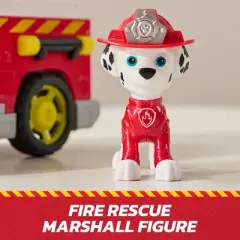 PAW Patrol Fire Rescue: Marshall's Rescue Fire Engine with Figure, Launcher & Accessories