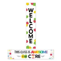 Creative Teaching Press&reg; Apple Time Welcome 2-Sided Banner, 8" x 39", Pack of 2