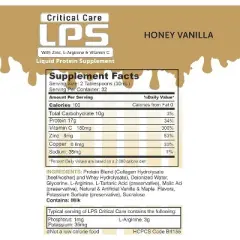 LPS Critical Care HONEY VANILLA (32 servings)