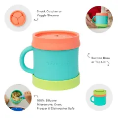 morepeas Everything Snack Cup Sherbert - Teal Green