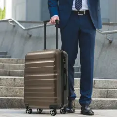 Lyngins 28 Inch Carry on Luggage,Suitcases with Spinner Wheels for Business Trips and Travel