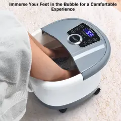 Costway Portable Multi-function Electric Foot Spa Bath Shiatsu Roller Motorized Massager