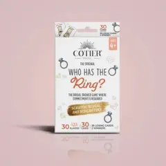 30ct 'Who Has The Ring?' Bridal Shower Scratch Off Game