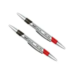 Moon Products Swirl Ink Pens, Red/Black Combo, 12 Per Pack, 2 Packs
