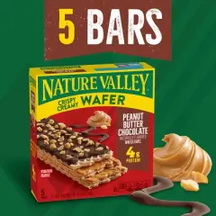 Nature Valley PB Chocolate Crispy Creamy Wafer Bar - 6.5oz/5ct
