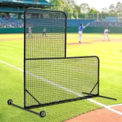 Dexmalle L-Shaped Baseball Net for Batting Cages