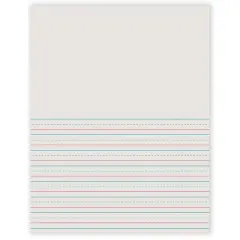Pacon&reg; Newsprint Handwriting Paper, Picture Story, Grade 2, 1/2" x 1/4" x 1/4" Ruled Short, 8-1/2" x 11", 500 Sheets