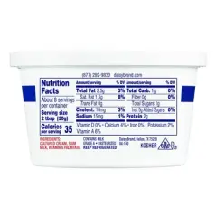 Daisy Pure & Natural Light Sour Cream - 8oz