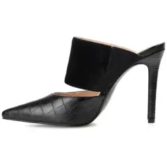 Journee Collection Womens Sutonn Mules High Stiletto Pointed Toe Pumps