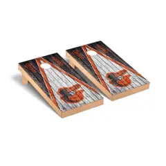 MLB Baltimore Orioles Premium Cornhole Board Triangle Weathered Version