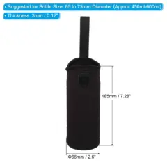 Unique Bargains Neoprene Portable Insulated Adjustable Strap Sports Water Bottle 
Sling Bag 2.64"x7.28"