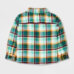 Baby Boys' Plaid Shacket - Cat & Jack&trade; Green