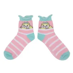 Bananya Character Art Women's 3-Pair Casual Quarter Crew Socks