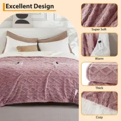 Heating Pads, Soft Washable Electric Blanket, Heating Blanket for Bedding, With 10 Heat Settings, Use for Sofa and Bed