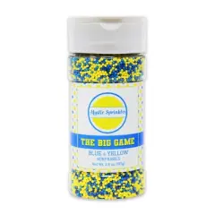 Mystic Sprinkles The Big Game: Blue & Yellow Nonpareil Mix 3.8oz