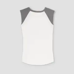 Sleeveless Mama Bear Baseball Graphic Maternity T-Shirt - Isabel Maternity by Ingrid & Isabel&trade; Cream