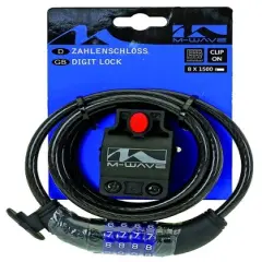 8.15 Spiral Cable Combination Lock, Black