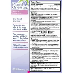 Plan B One-Step Emergency Contraceptive