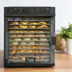 Tribest Sedona Express Food Dehydrator with Stainless Steel Trays &ndash; Black