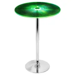 23" Spyra Contemporary Adjustable Light Up Bar Height Pub Table Clear Acrylic - LumiSource