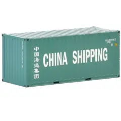 "China Shipping" 20Ft Container Turquoise "WSI Premium Line" 1/50 Diecast Model by WSI Models