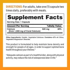 Vitamin World - Coral Calcium 1500 mg.