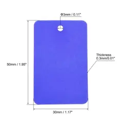 Unique Bargains Blank Waterproof Eyelet Hole Plastic Shipping Tags 50 Pcs