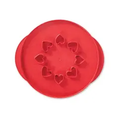 Nordic Ware 12 Inch Lattice & Hearts Reversible Pie Top Cutter